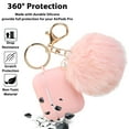 thumbnail image 3 of Protective Case Cover for Airpods Pro Charging Case, Upgraded Air Pods 3 Silicone Case Skin Newest with Soft Cute Fur Ball Pom Pom Keychain Kit, 3 of 9