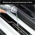 thumbnail image 4 of Stainless Steel Car Door Sill Protector Strips Kick Plates Anti-Scuff Protectors Step Entry Guard Welcome Pedal Protect Universal (Silver), 4 of 8