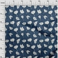 thumbnail image 2 of oneOone Cotton Flex Navy Blue Fabric Florals Craft Projects Decor Fabric Printed By The Yard 40 Inch Wide, 2 of 4