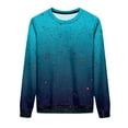 thumbnail image 7 of HAiming Sweatshirts for Women Colorful Gradient Sparkly Printed Long Sleeve Fashion Casual Pullover Tops, 7 of 7