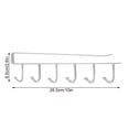 thumbnail image 2 of Nail Free Storage Hooks Hanging Storage Rack Kitchen Utensil Hanger 6 Hooks Coffee Mug Holder Cup Hooks Under Cabinet, 2 of 9