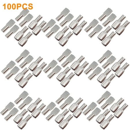 

100pcs Shelf Pins For Cabinet Spoon Shape Home Office Support Pegs Study Closet