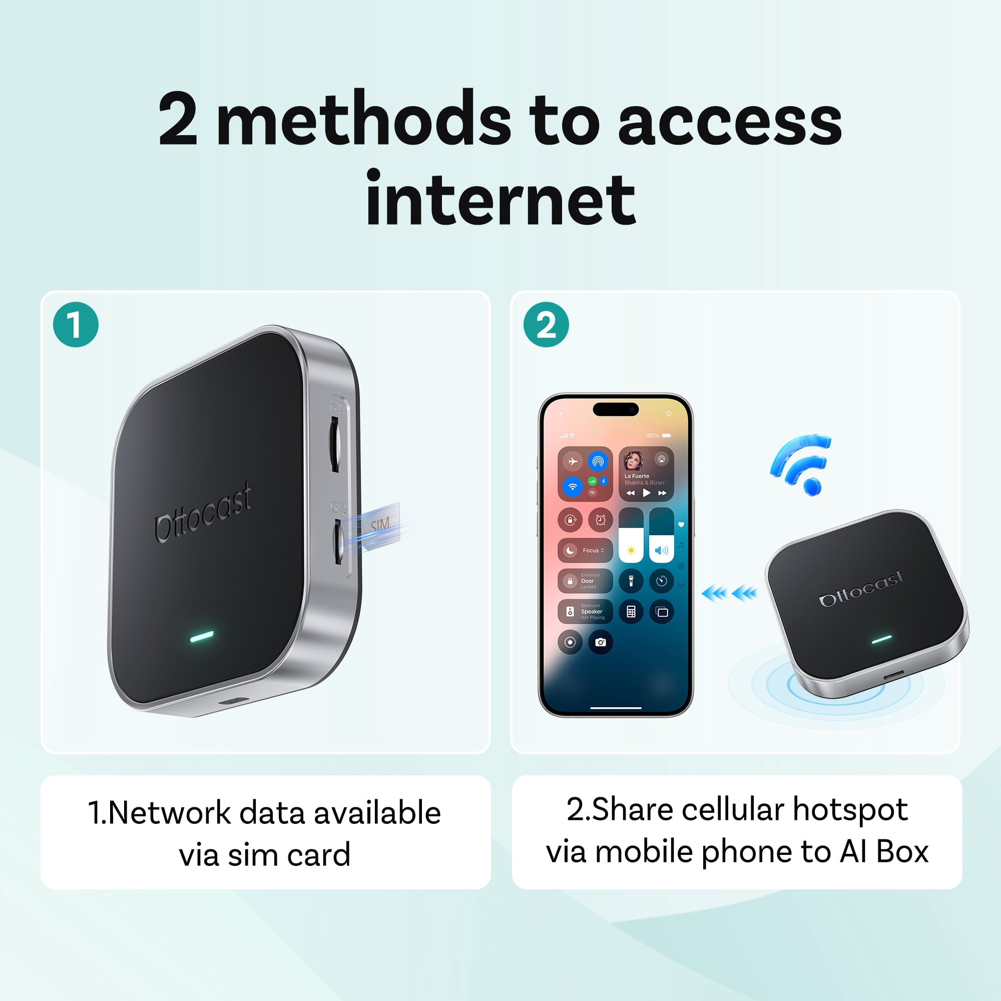 Ottocast E2 OttoAibox Android 13 Smart AI Box Wireless CarPlay