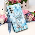 thumbnail image 7 of Phone Case for Galaxy A32 5G,Folding Flip Leather Wallet Protective Cover with Card Slots Kickstand Magnetic Closure Cute Girls Women Cover for Samsung Galaxy A32 5G 2021,Butterfly Tower, 7 of 7