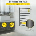 VEVORbrand 8 Bar Heated Towel Rack, Electric Towel Heater Warmer w