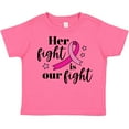 thumbnail image 3 of Inktastic Breast Cancer Awareness Her Fight is Our Fight Boys or Girls Toddler T-Shirt, 3 of 5