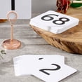 thumbnail image 2 of 200Pcs Table Numbers 1-100,Plastic Table Numbers, Double Sided Table Number Cards for Wedding Reception Restaurant Table, 2 of 7