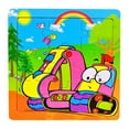 thumbnail image 1 of G Wooden Car Puzzle For Kids, 9-Piece Jigsaw Educational Toy, Transportation Preschool Learning Brain Teaser Game, 1 of 1