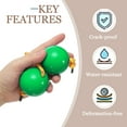 thumbnail image 4 of Uxcell Rhythm African Shaker Kashaka Shaker Ball Kashaka Hand Percussion Instruments with Yellow Rope, Fit for Adults Green, 4 of 7