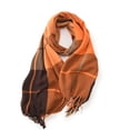 thumbnail image 1 of Bufanda para mujer, bufanda a cuadros, chal de invierno, bufanda de cachemira con borlas, bufandas grandes de gran tamaño, 1 of 6