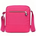 thumbnail image 6 of Xeie Thuk Women's Simple Nylon Multi Pocket Solid Color Casual Crossbody Bag Crossbody Bag Blue, 1-Piece, 6 of 10