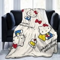 thumbnail image 6 of Hello Kitty Blanket, Super Soft Throw Blanket, Cozy Flannel Blankets For Boys Girls, Warm Blankets For Couch Sofa Bed, 50"X40", 6 of 9