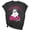 pink, variant on Womens Summer T-Shirts Breast Cancer Shirts Heart Pink Ribbon Tshirt Cancer Awareness Tee Tops