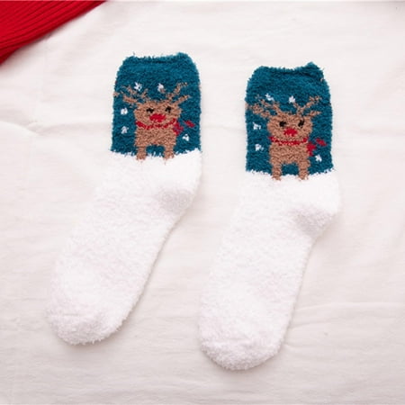 

TWIFER Christmas Socks Women s Christmas Printed Socks Cute Warm Comfortable Socks Home Socks