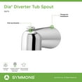 thumbnail image 2 of Dia Diverter Tub Spout in Brushed Bronze, 2 of 7
