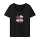thumbnail image 1 of Camiseta para mujer verano casual clásico básico camiseta para compras señoras regalo XL, 1 of 7