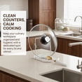 thumbnail image 3 of Pot Lid Holder and Spoon Rest for Kitchen Counter, Foldable Pan Lid Organizer Stand with Non-Slip Pads, Multifunctional Utensil Holder, 3 of 8