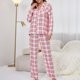 thumbnail image 2 of Gibobby Pijama estampada para mujer Conjunto de pijama de mujer Conjunto de pijama de talla grande para niñas Pijamas de moda para el(Rojo,CH), 2 of 5