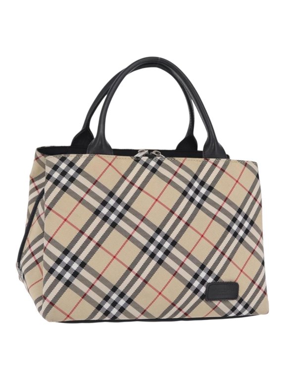 Pre-Owned Burberry Nova Check Nylon Beige Nylon Handbag