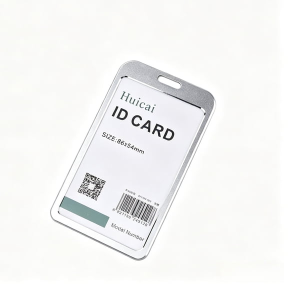 Aluminum Alloy Work Name Card Holders Business Work Card ID Badge for Men and Women