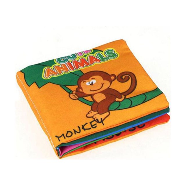Libros de tela suaves para bebé, juguetes educativos de aprendizaje temprano, a prueba de roturas, con sonido de Rustle, 1 unidad, nuevo