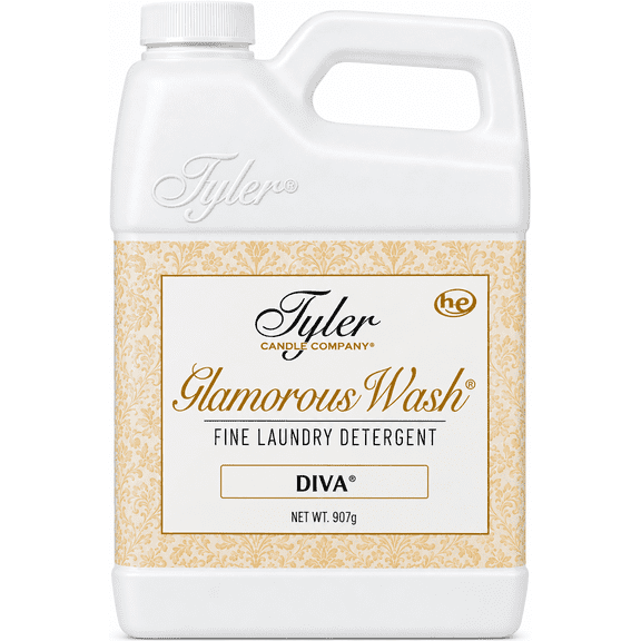 Tyler Candle Diva Glamorous Wash Liquid Laundry Detergent, 12 Loads, 32 fl oz