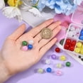 thumbnail image 7 of 80Pcs 8 Colors Transparent Crackle Glass Round Beads Strands No Hole Mixed Color 12mm 10pcs/color, 7 of 7