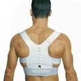 thumbnail image 4 of Qarigey Corrector de postura Soporte de espalda Fuerte resistencia a la tracción Ajustador ajustable con enderezador de cinturón Moldeadores de cintura Blanco/XL, 4 of 6