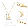 thumbnail image 3 of Collar en colgante Xihbxyly moda coreana, Oro, Damas, 3 of 6
