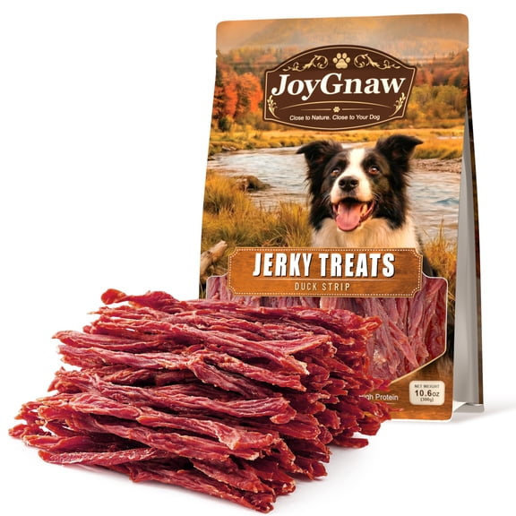 JoyGnaw Duck Jerky Dog Treats, Healthy Duck Snacks for Small Medium Large Dogs, 11 oz
