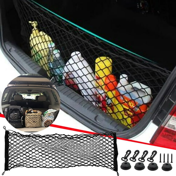 Vaidha Car Rear Cargo Net Elastic Storage Organizer Net Trunk Cargo Storage Net Universal For Car Vehicle SUV