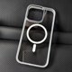 thumbnail image 3 of Metal Frame Case For iPhone 15 14 13 12 11 Pro Max Plus Transparent For Magsafe Magnetic Wireless Charge Lens Protector Cover, 3 of 5