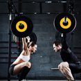 thumbnail image 3 of KONTONTY Weight Lifting Accessories Weight Plate Iron Yellow 1 Pair for Gym, 3 of 8