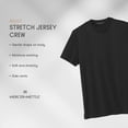 thumbnail image 7 of MERCER+METTLE Unisex Stretch Jersey Crew | Soft & Lightweight T-Shirt for Men & Women, Casual Work Tee for Everyday Wear - Insignia Blue M, 7 of 7