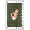 thumbnail image 4 of Sweet Jojo Designs Jungle Green and White Mini Fitted Crib Sheet, 4 of 6