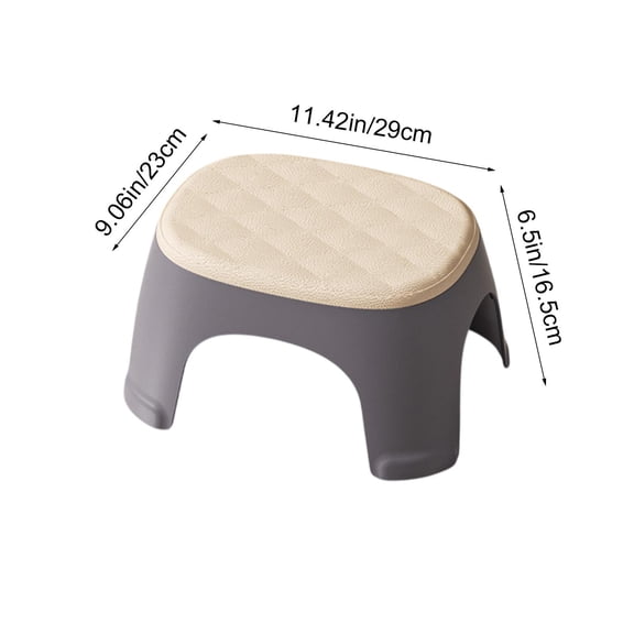 HuiXinOu Mini Stool, Skidproof Thickened Plastic Step Stool for Living Room Bathroom, Shoe Changing Low Stool for Kids Adults, Stackable Kindergarten Stool