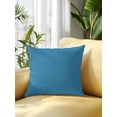 thumbnail image 2 of 1 Pack Outdoor Throw Pillow, Blue Waterproof Pillow with Insert Included, Modern Pure Wave Ride Decorative Accent Cushion Sofa Pillows for Patio Porch, 18 x 18 In, 2 of 8
