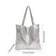 thumbnail image 3 of Bolso de hombro para mujer Bolso de mano Bandolera | Cuero PU | Correa ajustable | Bolsa multiusos | Estilo casual holgado | Se adapta a las gafas de sol de la billetera del teléfono | 14,6 x 14, 3 of 6