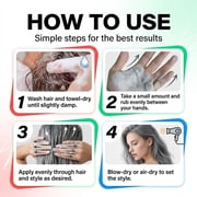 Adglamful Hair Color Wax - Temporary Hair Dye for White Hair, Waterproof, Long-Lasting, Natural Finish - 120g (4.23oz)