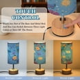 thumbnail image 3 of Touch Control Table Lamp with LED Bulb Bedside Lamp for Bedroom Living Room Parrots and Dolphins Pattern, 3 of 8