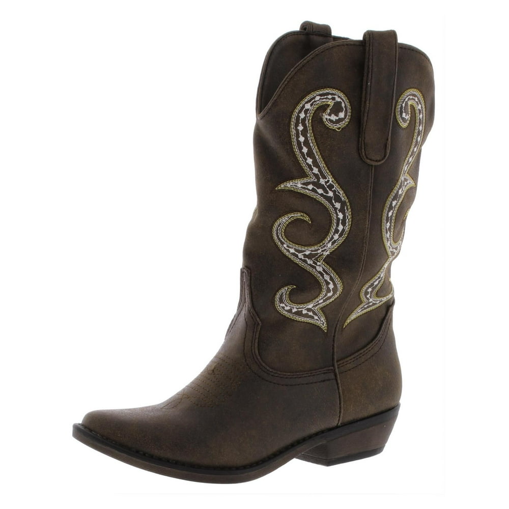mid calf western boot