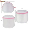 thumbnail image 6 of Spencer 3Pcs/Set Mesh Laundry Bags with Zip Lock Travel Storage Organizer Clothing Washing Bags for Laundry, Blouse, Bra, Hosiery, Stocking, Underwear, Lingerie, 6 of 8