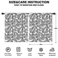 thumbnail image 2 of Blackout Kids Curtains,White Butterfly Black Pattern Childrens Insulated Curtains Set Of 2,Bedroom Essentials,Toddler Room Decor 52"x63", 2 of 5