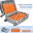thumbnail image 4 of Compression Packing Cubes for Travel Women - Travel Bags Luggage Organizers Travel Essentials Compression Cubes for Travel Carry on Suitcases, 4 of 9