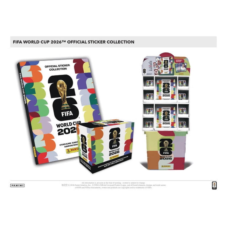 2026 Panini FIFA World Cup Soccer Sticker 50-Pack Box Case