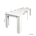 thumbnail image 7 of Multifunctional extendable console table, White, 7 of 7