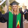 thumbnail image 5 of Guyana Flag Graduation Stole Graduate Shawl Sash Scraf Gift For Abroad Student International Study (Square), 5 of 6