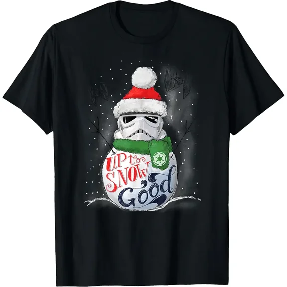 Stormtrooper Up To Snow Good Holiday Funny Christmas T-Shirt up to size 5XL