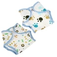 thumbnail image 4 of 2Pcs Baby Cotton Diaper Sticky Strip Diaper Kids Reusable Nappy Cotton Diaper, 4 of 4