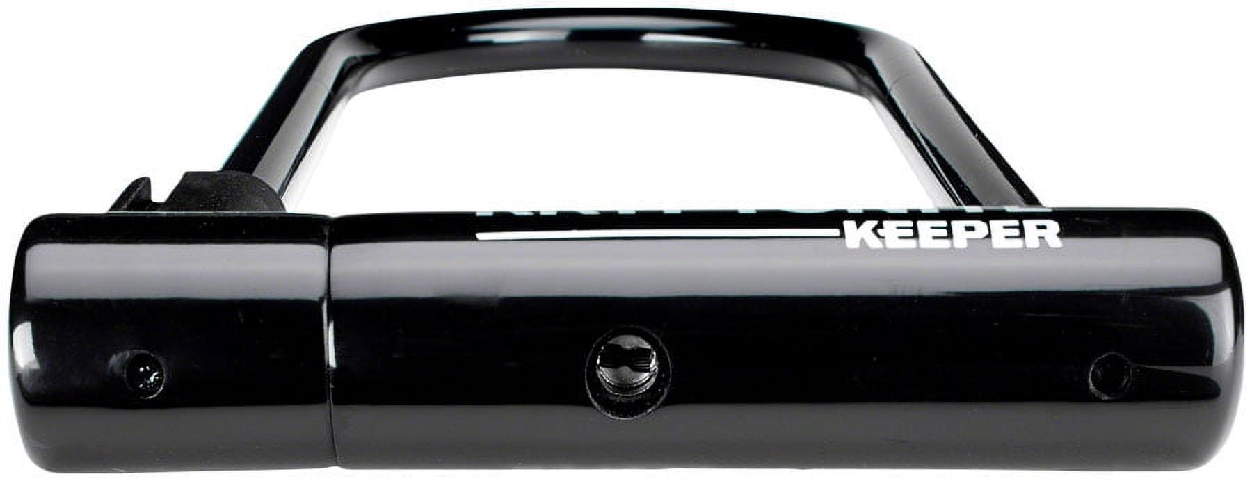 Kryptonite Keeper U-Lock 4 x 8" Keyed Black Includes 4' Cable and Bracket